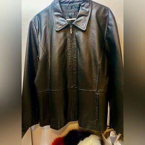 🌺 Colebrook Classics Black Leather Jacket - Women🌺Sz XL🌺#CBROOK